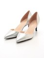 デザインカットパンプス/シルバー