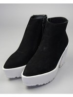 ラバーソールショートブーツ＜ヌバック＞/ブラウン