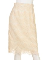 スカラップレーススカート/ネイビー