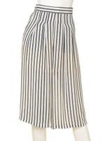 ピンストライプガウチョPT/ＷＨ/ＢＬＫ