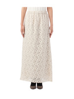 フラワーレースマキシスカート/ライトベージュ(051)