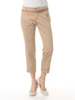 ベルト付きウエストゴム使いPN　3/キャメル