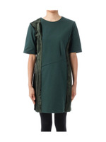 ラグウォーム切り替えワンピース/チャコールグレー(014)