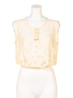 【FEMININE】フロントレースUP T/T/ベージュ