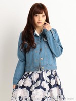 【LIZ LISA】ビジュー付Ｇジャン/ブルー