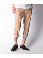 カラーデニムクロップドパンツ/ベージュ(052)