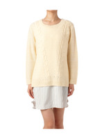 ケーブルニット+キャミワンピースSET/イエロー系(030)