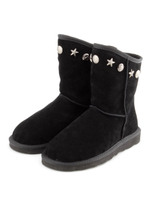 スタッズムートンブーツ/グレー