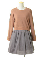 バイカラートップスセットワンピース/PK