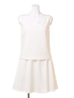 バンピーカットレイヤードOP/WHT