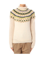 フェアアイルモヘヤプルオーバニット/オフホワイト(003)