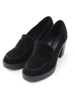 Stilmoda ヒールスエードローファー/グレー