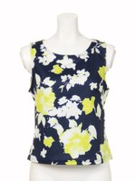 【Chille anap】ボンディングお花TOP/NVY