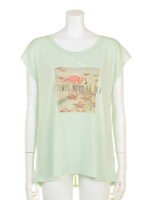 【ヒルナンデスで紹介】転写フォトフラミンゴｔｅｅ/淡グリーン