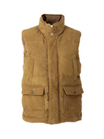 ゴートスエードダウンベスト/ブラウン系(044)