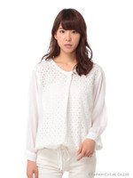 ランダムレースブラウス/マルチ