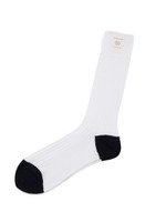 配色ソックス/ブルー系(092)