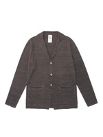 Violet Buffalo Wallows 総針ゴム編みジャケット/チャコールグレー(614)