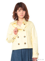 【3/26放送ヒルナンデス！紹介商品】ショートトレンチコート/Sax