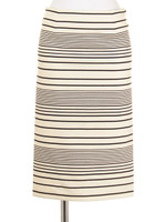 【GREED】STRETCH RANDOM STRIPE Tight Skirt/OFF WHITE