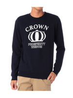 クルーネック裏毛プルオーバー/ネイビー系(093)