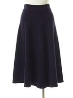 コットンリップル フレアスカート/アイボリー