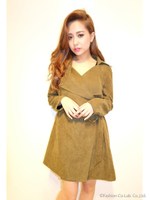 ゴールドバックルピーチスキンコート/D/ORG