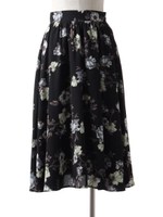 シェーンフラワーミモレスカート/OW