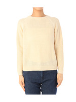 バスケット編みラグランニット/グリーン系(027)