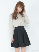 ビジューパールボタンカーディガン/ピンク