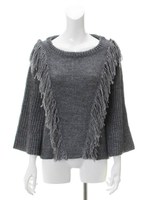 フリンジフレアスリーブプルオーバー/アイボリー