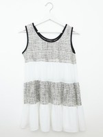 ボーダーチュニックワンピ/White