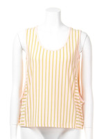 切り替えボーダータンクトップ/PNK