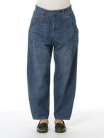 10OZデニムボリュームワイドパンツ/ネイビー