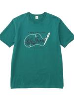 40/2レタードTシャツ/ダークグリーン(023)