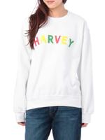 HARVEY FAIRCLOTH カラフルロゴ裏起毛カットソー/アイボリー(004)