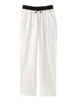 JET John Eshaya バイカラードロストパンツ/ホワイト(001)