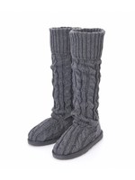 ＰＪ／ケーブルニットロングブーツ/アイボリー