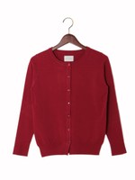 ◇JOC R/NY ストレッチ クルーネック L/S　カーディガン/MD.BROWN