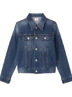 ウォッシュ加工デニムジャケット/ネイビー(093)