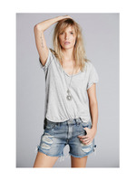 クラッシュ加工デニムショートパンツ/ライトブルー(091)