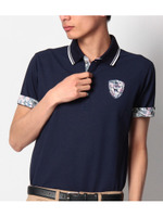 シャンブレー鹿の子ポロシャツ/ライトブルー(991)