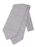 シルク千鳥格子アスコットタイ/グレー系(315)