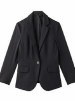 ジャージテーラードジャケット/ブラック(019)