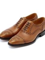 セミブローグデザインシューズ/ブラウン系(041)