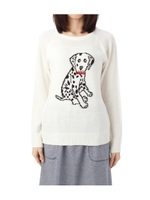 ダルメシアンニット/オフホワイト(003)