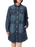 デニムシャツワンピース/ブルー(092)