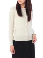 ビジューボタンカーディガン/ライトグレー(011)