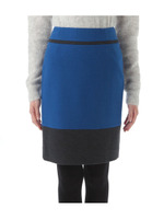 ブロッキングデザインコクーンスカート/ブルー系(592)