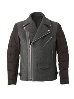 ライダース ダウンブルゾン/グレー(012)